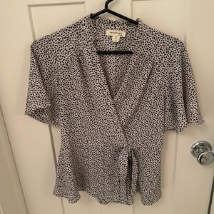 Black/White, Patterned Blouse